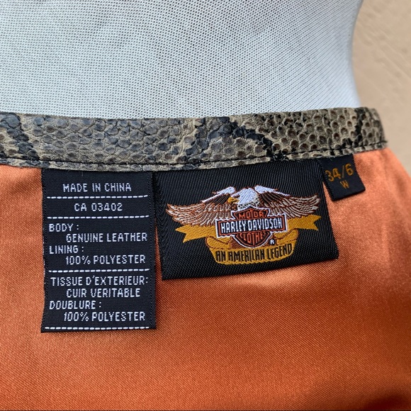 🍒SOLD🍒Harley Davidson Leather Mini Skirt - Picture 5 of 5